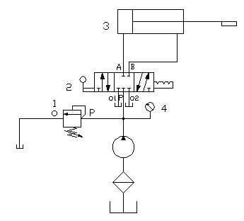 用换向阀的换向回路实验(图1)