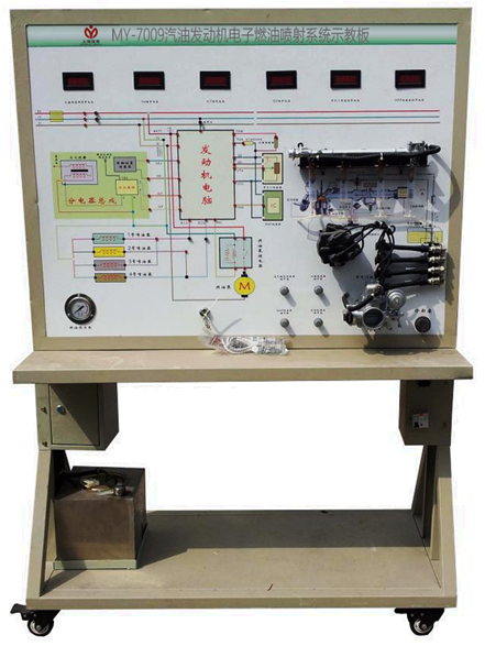汽油发动机电子燃油喷射系统示教板(图1) 汽油发动机电子燃油喷射系统示教板(图1)