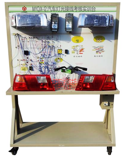 汽车灯光接线考核实训台,汽车灯光接线考核实训设备(图1) 汽车灯光接线考核实训台,汽车灯光接线考核实训设备(图1)