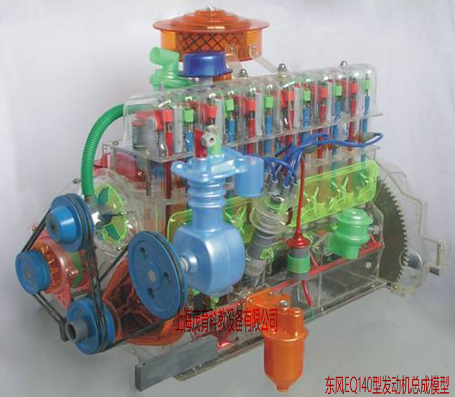 东风汽车部件透明教学模型,透明汽车教学模型 (图1)