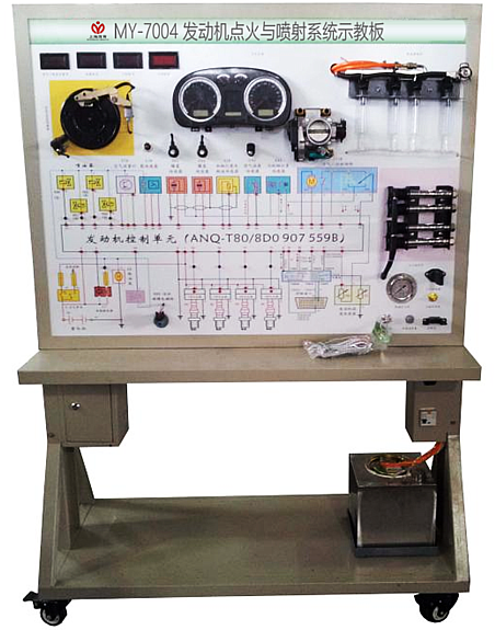 发动机点火与喷射系统示教板(图1) 发动机点火与喷射系统示教板(图1)