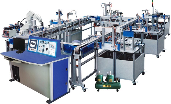 模块式柔性自动环形生产线实训系统(图1) 模块式柔性自动环形生产线实训系统(图1)