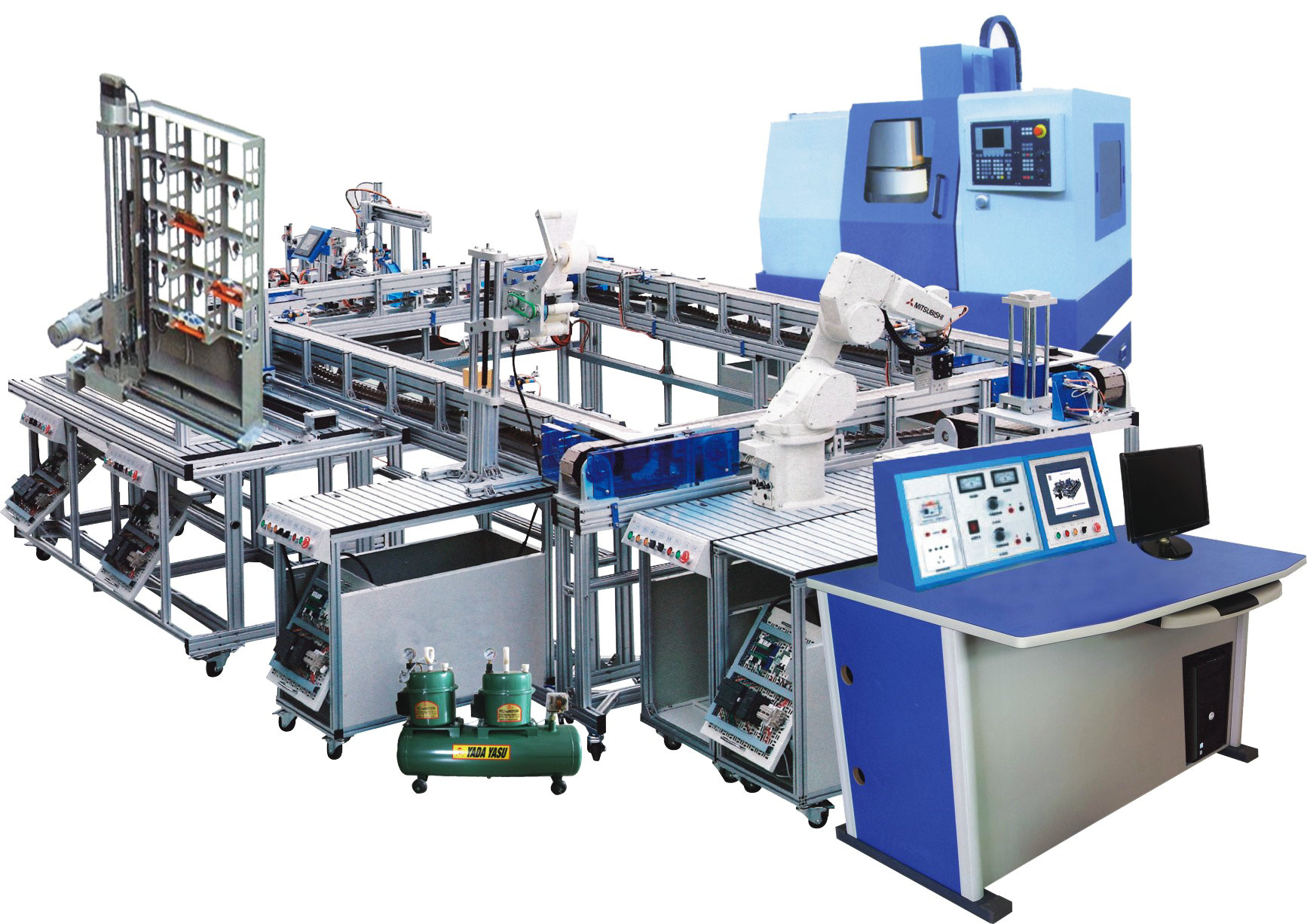 FMS柔性生产制造实验台实训装置(工程型)(图1)