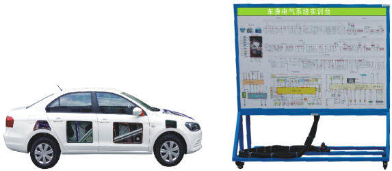 比亚迪e5车身电气系统实训装置(图1) 比亚迪e5车身电气系统实训装置(图1)