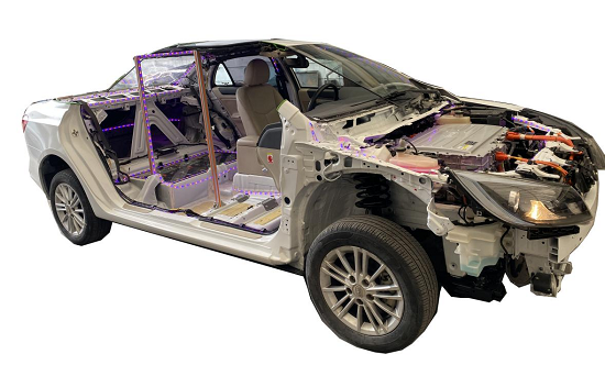 比亚迪E5纯电动汽车整车测量实训台(图1)