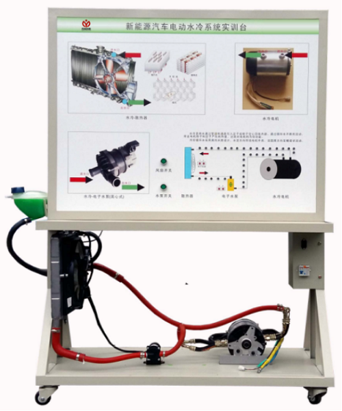 动力电池冷却系统实训台(水冷)(图1) 动力电池冷却系统实训台(水冷)(图1)