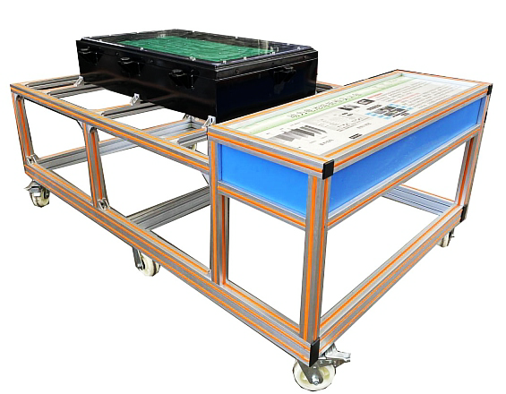 新能源汽车电池包总成拆检实训台(图1) 新能源汽车电池包总成拆检实训台(图1)