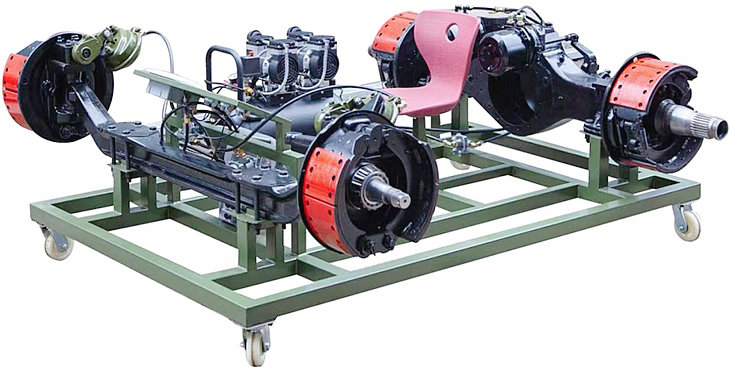 豪沃ZZ1167气压制动系统操作台(图1) 豪沃ZZ1167气压制动系统操作台(图1)