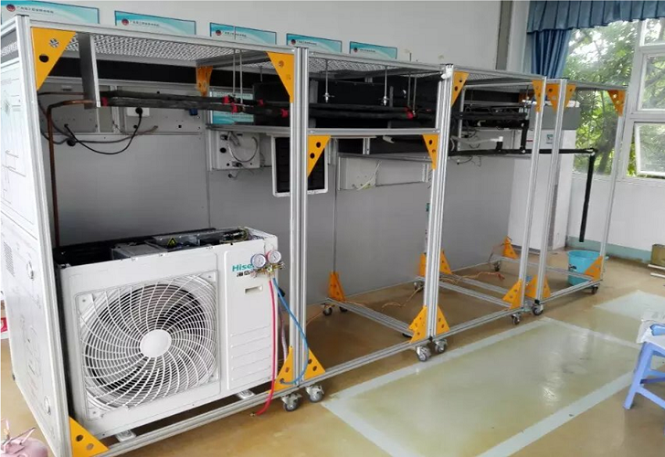 VRV空调系统多联机系统实训装置(图1) VRV空调系统多联机系统实训装置(图1)