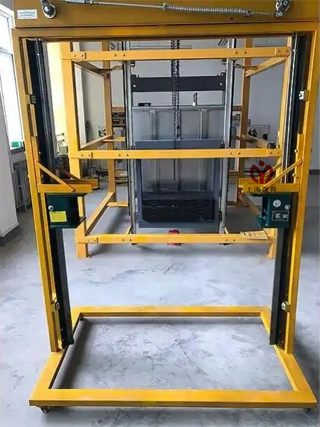 电梯限速器安全钳联动机构实训装置(图1) 电梯限速器安全钳联动机构实训装置(图1)