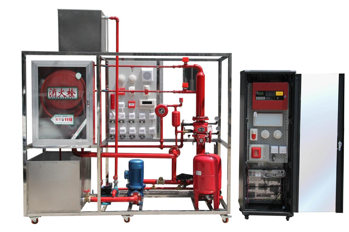 消防联动控制中心及灭火系统实训装置(图1) 消防联动控制中心及灭火系统实训装置(图1)