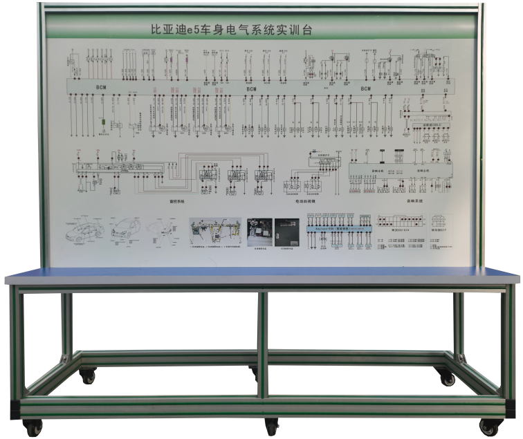 新能源汽车比亚迪E5车身电器系统实训台(图2)