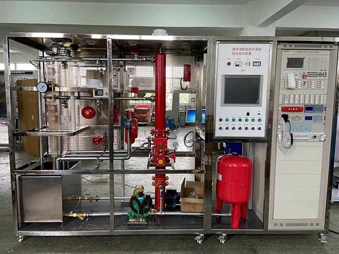 楼宇消防自动化系统综合实训装置(图1) 楼宇消防自动化系统综合实训装置(图1)